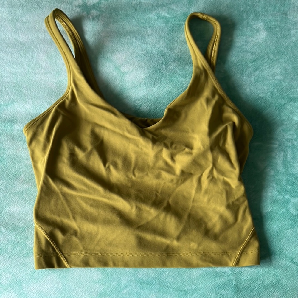 Lululemon tank moss green size 4